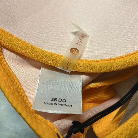 Yellow Double strap Bikini Top - Picture 3 of 3